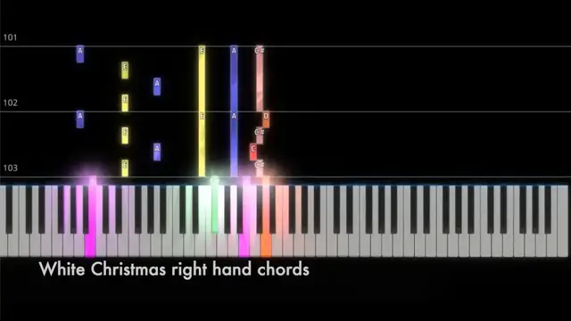 Video thumbnail for White Christmas (A Major) piano tutorial