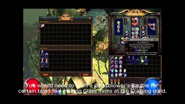 Video thumbnail for glassblowers bauble vendor recipe