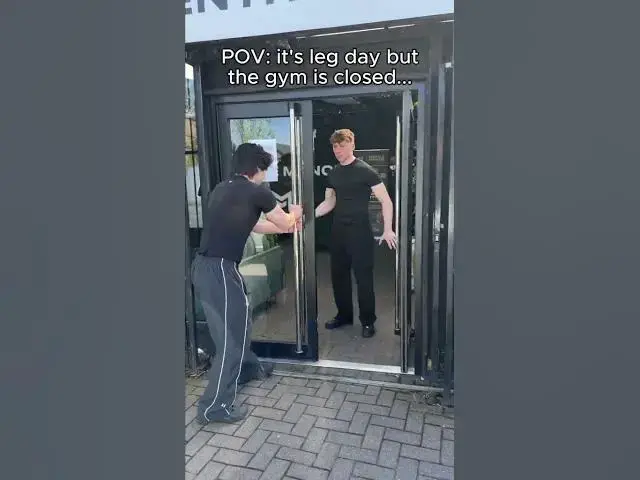 Video thumbnail for POV: It's leg day but the gym is closed | #myprotein #funny #trend