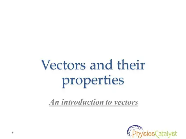 'Video thumbnail for Vectors and their properties'