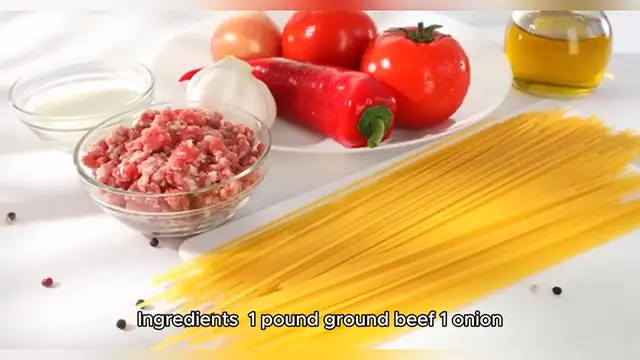 Video thumbnail for spaghetti bake recipe