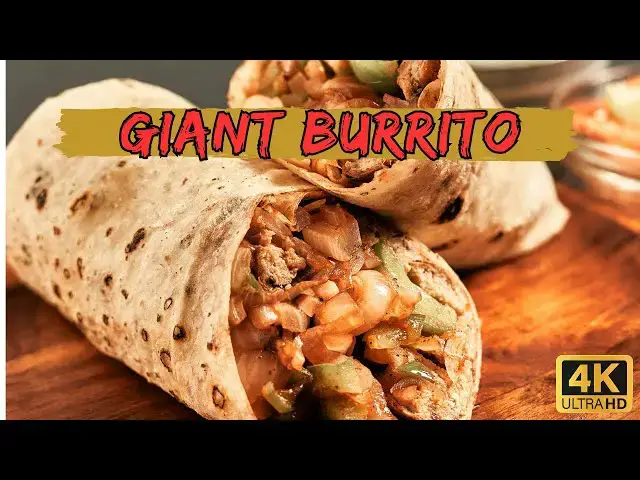 Video thumbnail for Massive Breakfast Burrito Stuffed with Chorizo, Eggs & Crispy Potatoes 🔥