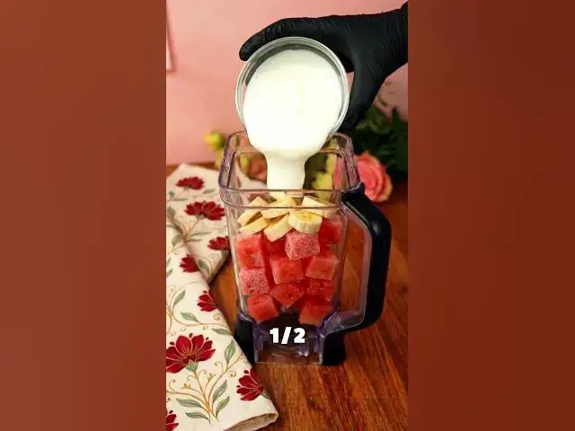 Video thumbnail for 5-Ingredient Watermelon Ice Cream | Easy & Refreshing Dessert #easyrecipe