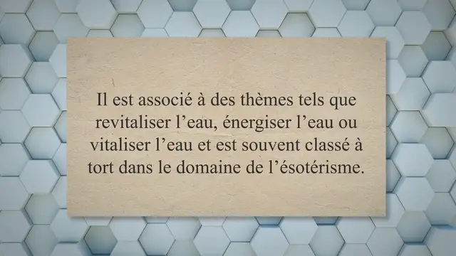 'Video thumbnail for Quels sont les bienfaits de l'eau structurée ?'