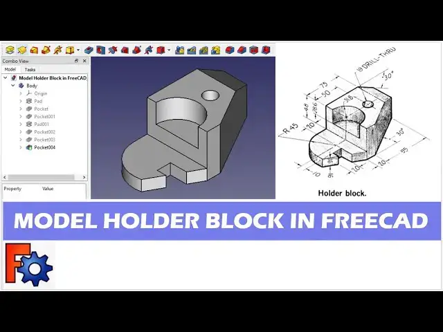 'Video thumbnail for Model Holder Block in FreeCAD | Mechnexus | FreeCAD Tutorial |'