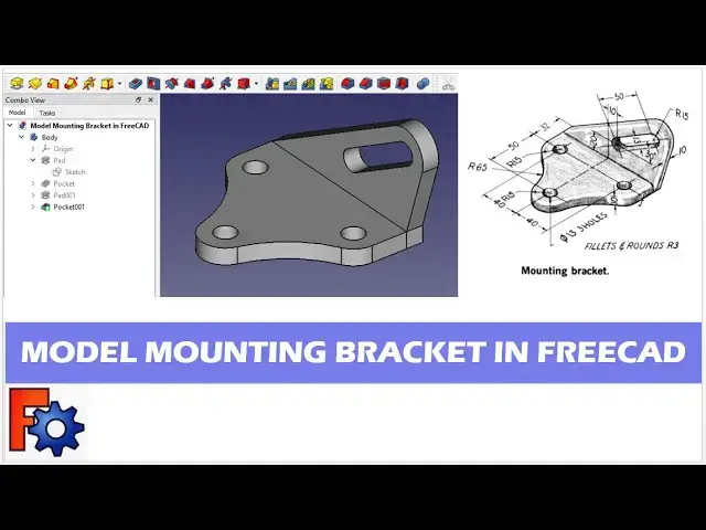 'Video thumbnail for Model Mounting Bracket in FreeCAD | Mechnexus | FreeCAD Tutorial |'