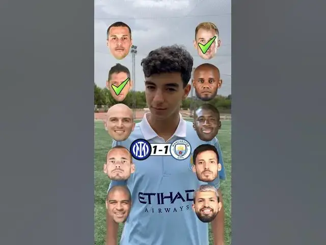 'Video thumbnail for Manchester City vs Inter Legends #inter #manchestercity #championsleague #final #football #challenge'