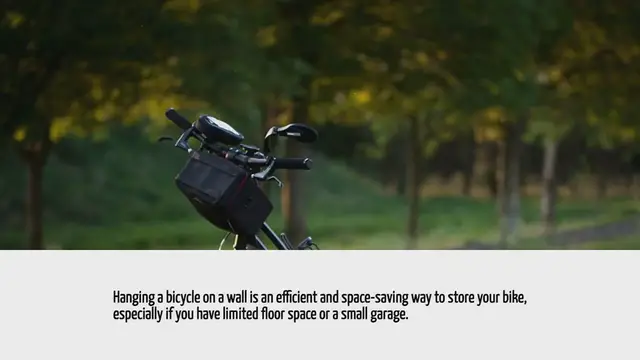 'Video thumbnail for How To Hang A Bicycle On A Wall'