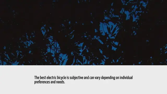 'Video thumbnail for What Is The Best Electric Bicycle'