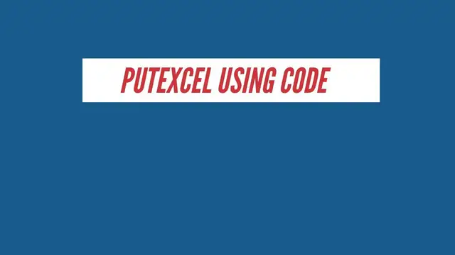 Video thumbnail for Export Stata Output into MS Excel Using Putexcel Command