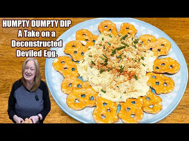 'Video thumbnail for HUMPTY DUMPTY DIP APPETIZER A Deconstructed Deviled Egg'