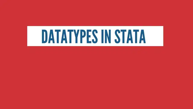 'Video thumbnail for Different Datatypes in Stata'