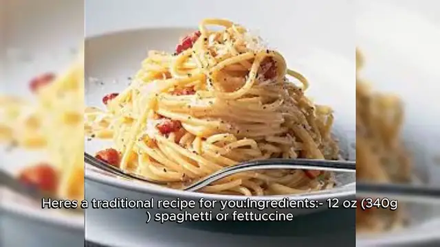 Video thumbnail for Carbonara Recipe