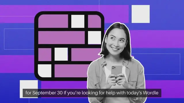 Video thumbnail for Wordle today: Here's the answer hints for September 30