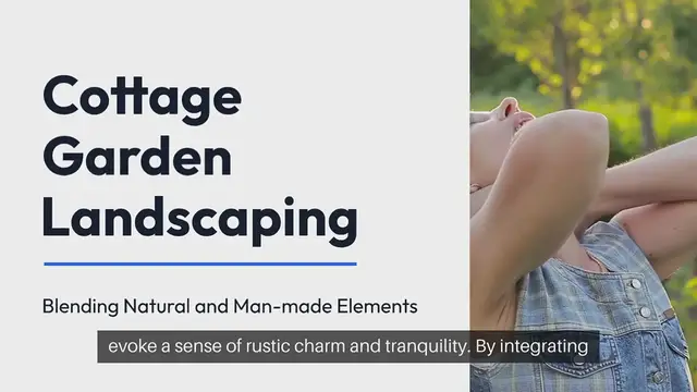 Video thumbnail for Cottage Garden Landscaping Blending Natural and Man Made Eliments