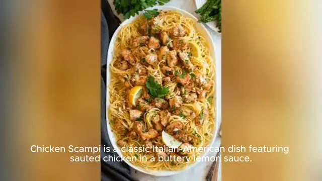 Video thumbnail for chicken scampi recipe