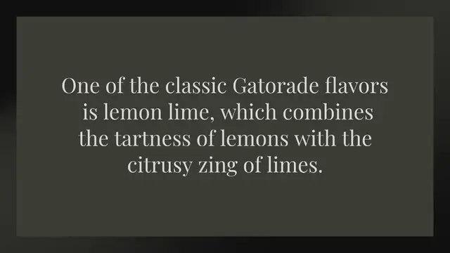 Video thumbnail for Does lemon lime Gatorade have real lemon?