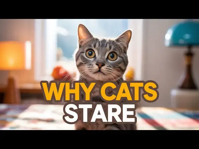 Video thumbnail for Why Your Cat Stares at You (The Real Reason Behind That Mysterious Gaze)