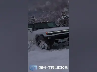 'Video thumbnail for Hummer EV playing in the snow'