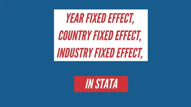 Video thumbnail for Time Fixed Effect | Year Fixed Effect | Country Fixed Effect in Stata Part 3