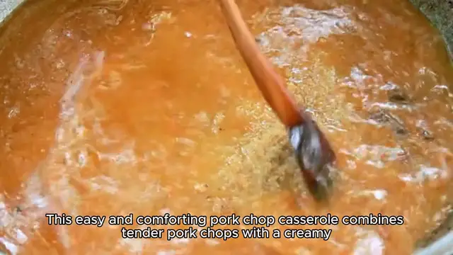 Video thumbnail for pork chop casserole recipe