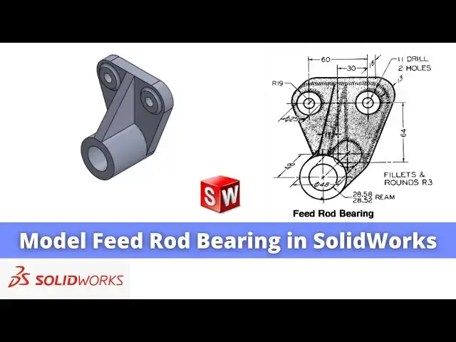 'Video thumbnail for Model Feed Rod Bearing in SolidWorks | SolidWorks Tutorial | SolidWorks Part Modeling |'