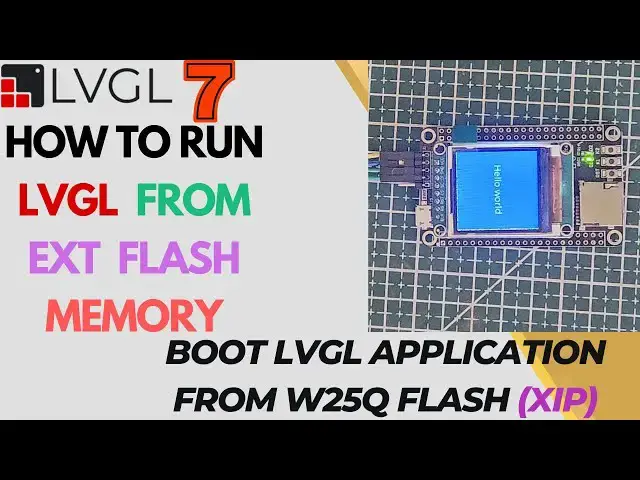 Video thumbnail for LVGL on STM32 - PART 7 || Boot Application from Ext Flash || H750