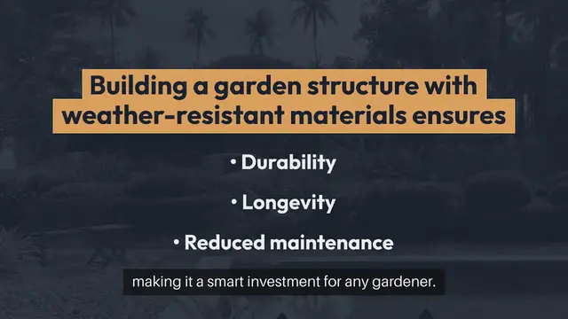 'Video thumbnail for Building a Garden Structure with Weather'