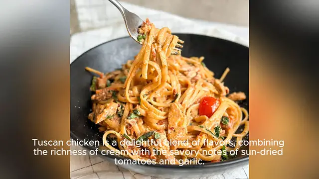 Video thumbnail for tuscan chicken recipe