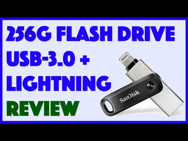 'Video thumbnail for SanDisk iXpand Flash Drive Go for iPhone and iPad - DEMO & REVIEW'