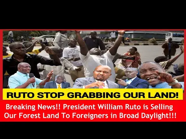 'Video thumbnail for Breaking News!! President William Ruto is Selling Our Forest Land To Foreigners in Broad Daylight'