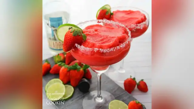 Video thumbnail for strawberry margarita recipe
