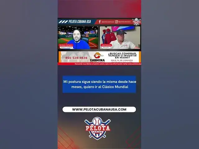 Video thumbnail for Andy Pagés: "Mi postura sigue siendo la misma desde hace meses, quiero ir al Clásico Mundial"