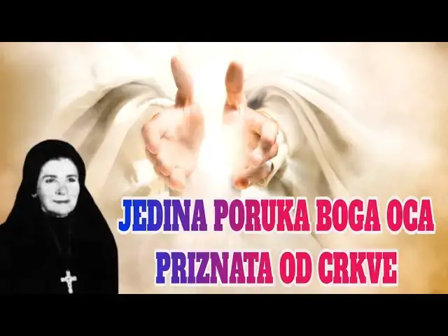 Video thumbnail for JEDINA PORUKA BOGA OCA PRIZNATA OD CRKVE