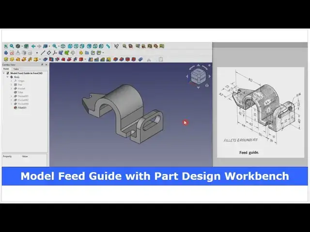 'Video thumbnail for Model Feed Guide with FreeCAD Part Design Workbench | FreeCAD Tutorial | 3D Modeling | Mechnexus |'