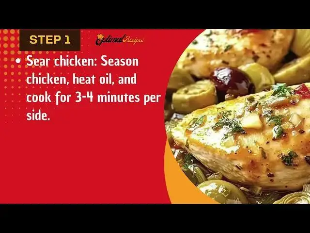 Video thumbnail for Easy 30 minute Mediterranean chicken recipe with olives & artichokes