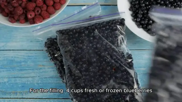 'Video thumbnail for Blueberry cobbler recipe '