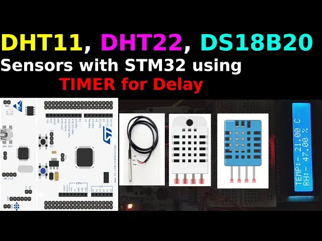 Video thumbnail for STM32 DHT11, DHT22 & DS18B20 with Timer‑Based Microsecond Delay (HAL + CubeMX)