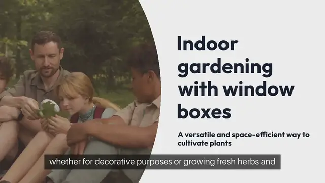 Video thumbnail for Indoor Gardening Window Box Gardening