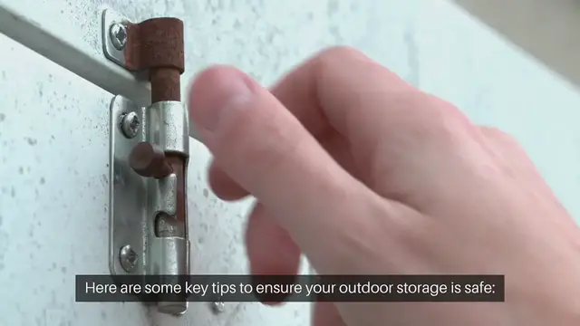 Video thumbnail for How To Secure Your Homes Outdoor Storage