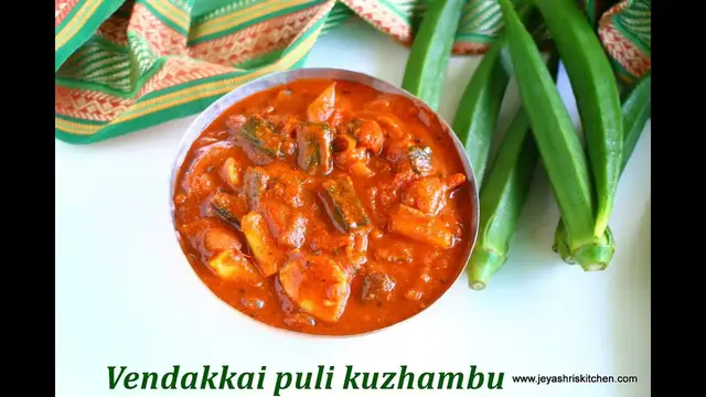 Video thumbnail for Vendakkai puli kuzhambu recipe - Puli kuzhambu recipe in Tamil