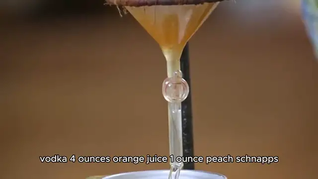Video thumbnail for fuzzy navel recipe
