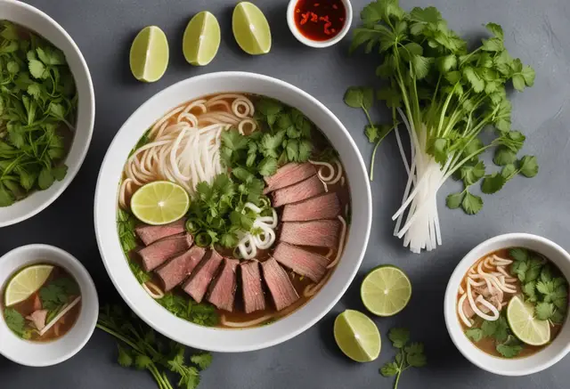 Video thumbnail for Pho Bo (Vietnamese Beef Noodle Soup)