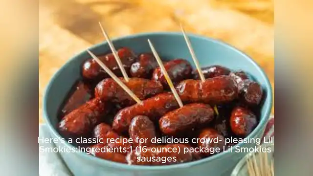 Video thumbnail for lil smokies recipe