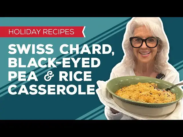 Video thumbnail for Holiday Cooking & Baking Recipes: Swiss Chard, Black-Eyed Pea & Rice Casserole Recipe
