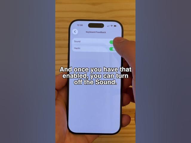 Video thumbnail for iPhone Haptic Keyboard — make sure you have this on!
