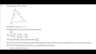 Video thumbnail for 10th Maths Quarterly Model Question Paper 2019-20 | Kancheepuram District | English Medium