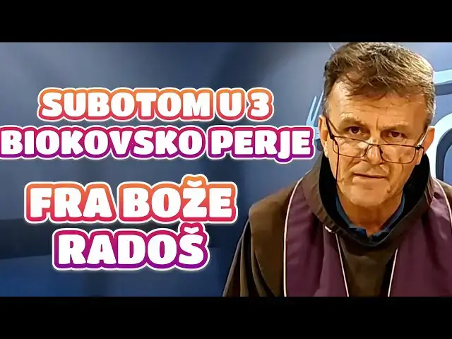 Video thumbnail for Fra Bože Radoš - SUBOTOM U 3, BIOKOVSKO PERJE plači Zemljo Hrvatska nad Sokolovima Duha Svetoga