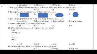 Video thumbnail for 11th Computer Science Half Yearly Exam 2018 - Model Question Paper | Dharmapuri District | EM