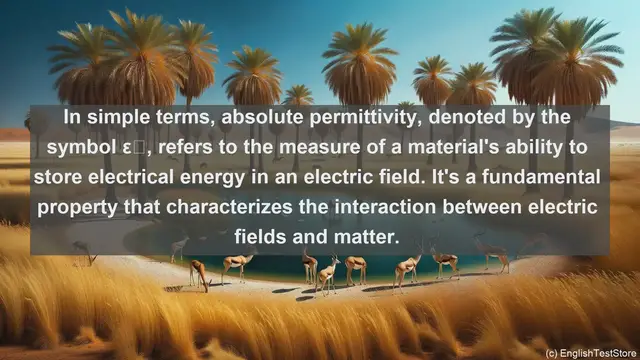 Video thumbnail for Absolute permittivity in science  definition and examples